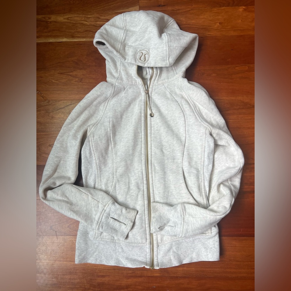 Lululemon Athletica Cream Zip-Up Jacket Lightweight Casual